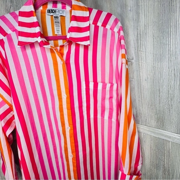 Beach Riot Alexa Sunset Stripe Shirt - Picture 5 of 6